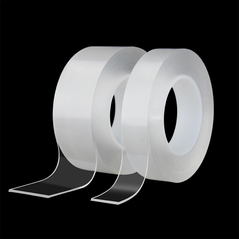 Factory Supply Waterproof Reusable Washable Strong Glue Transparent Jumbo Roll Heavy Duty Acrylic Mounting Clear Foam Double Sided Adhesive Nano Gel Tape